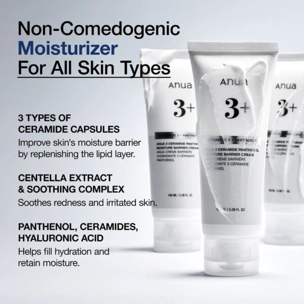 img_7318 Anua Ceramide 3 + Panthenol Moisture Barrier Cream
أنوا كريم السيراميد والبانثينول لتقوية حاجز البشرة