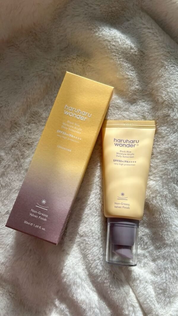 ️ واقي الشمس Haruharu Wonder Black Rice Moisture Airyfit Daily Sunscreen